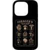 Vintage Forager's Field Guide Apparel Custodia per iPhone 14 Pro Funghi commestibili Vintage Botanical