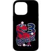 COOL BASEBALL DESIGNS AND OUTFITS Custodia per iPhone 14 Pro Max ROAR 3 ANNI DINOSAURIER BASEBALL 3° COMPLEANNO