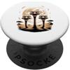 Ostriches Ostrich Lover Gifts Three Ostrich Moon Big Bird Parody Safari PopSockets PopGrip Adesivo
