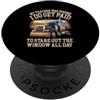 Funny Trucker Stare Out Window Semi Truc Il mio insegnante si sbagliava, guardo fuori dal camionista della finestra PopSockets PopGrip Adesivo