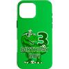 COOL SOCCER DESIGNS AND OUTFITS Custodia per iPhone 16 Pro Max COMPLEANNO BOY 3 ANNI DINOSAURIO CALCIO 3° COMPLEANNO