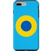 AVIATION HUMOR MERCH Custodia per iPhone 7 Plus/8 Plus Ucraina Air Force Blu e Giallo Aircraft Roundel