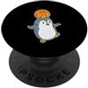 animal basketball sport basket hall drib Penguin gioca a basket PopSockets PopGrip Adesivo