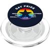 Rainbow design for LBGTQ Gay Pride stella arcobaleno tolleranza amore rispetto CSD LBGTQ+ PopSockets PopGrip per MagSafe