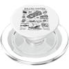 Grandio Design Vintage Patent Drawing Gi Roller Coaster Parco Divertimenti Giro Carnevale Vintage Brevetto PopSockets PopGrip per MagSafe