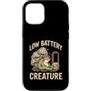 Frog Low Energy Introvert Vibes Custodia per iPhone 12/12 Pro Rana assonnata creatura batteria scarica