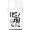 Grandio Design Beer & Alcohol Lover Drin Custodia per iPhone 12 Pro Max Funny Beer Lover I Make Pour Decisions Hands - Bottiglia da pinta