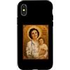 St. Gianna Beretta Molla Icon Custodia per iPhone X/XS Elegante Icona Cattolica di Santa Gianna Beretta Molla