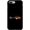 Germany Europe Berlin country Munich Ham Custodia per iPhone 7 Plus/8 Plus Heartbeat Germania