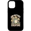 Frog Low Energy Introvert Vibes Custodia per iPhone 12/12 Pro Rana assonnata creatura batteria scarica