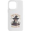Owl Wizard Book Lover Custodia per iPhone 14 Pro Max Owlways - Gufo magico per Halloween