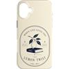 Literary Citrus Collective Custodia per iPhone 16 Plus Leggi un romanzo Lemon Twist Book Lover Reading Humor