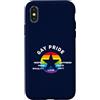 Rainbow design for LBGTQ Custodia per iPhone X/XS Gay Pride stella arcobaleno tolleranza amore rispetto CSD LBGTQ+
