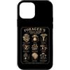 Vintage Forager's Field Guide Apparel Custodia per iPhone 12 mini Funghi commestibili Vintage Botanical