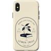 Literary Citrus Collective Custodia per iPhone X/XS Leggi un romanzo Lemon Twist Book Lover Reading Humor