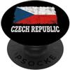 Czech Heritage Apparel Designs Bandiera Repubblica Ceca Distressed Vintage Cechia PopSockets PopGrip Adesivo