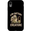 Frog Low Energy Introvert Vibes Custodia per iPhone XR Rana assonnata creatura batteria scarica