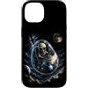 Cosmic Encounter Outfitters Men Women Ki Custodia per iPhone 14 Carino Alieno Pilota In UAP UFO Divertente Spazio Explorer Sci Fi