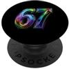 Maglietta Meme Divertente 67 Sei Sette 6 67 Sei Sette 6-7 Dolce Brainrot Italiano Meme Per Bambini PopSockets PopGrip Adesivo