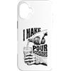 Grandio Design Beer & Alcohol Lover Drin Custodia per iPhone 16 Plus Funny Beer Lover I Make Pour Decisions Hands - Bottiglia da pinta