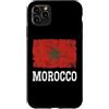 Moroccan Heritage Designs Custodia per iPhone 11 Pro Max Bandiera del Marocco Vintage Distressed Heritage Marocchino