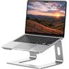 SOUNDANCE, Supporto sollevatore per notebook, in alluminio, ergonomico, da scrivania, compatibile con notebook da 10 a 15,6 pollici, argento