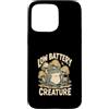 Frog Low Energy Introvert Vibes Custodia per iPhone 15 Pro Max Rana assonnata creatura batteria scarica