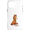 Timowo Studio Custodia per iPhone 16 Pro Max Cavallo con libro aperto