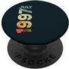 Birth Since Month Of July Retro Vintage Retro Vintage Luglio 1997 Anno 1997 Vintage 1997 Dal 1997 PopSockets PopGrip Adesivo