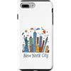 Iconic New York City Skyline by a Child Custodia per iPhone 7 Plus/8 Plus Divertente souvenir per bambini di New York City per bambini o bambine
