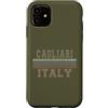 Italian born and Italy apparel Custodia per iPhone 11 Retro Cagliari Italia