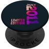 Birth Since Month Of July Retro Vintage Anno 2011 Mese Di Luglio 2011 Retro 2011 Vintage 2011 PopSockets PopGrip Adesivo