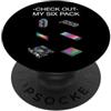 Gamer Tech Enthusiast For PC Builder Funny Saying Check Out My Six Pack Sarcastico PopSockets PopGrip Adesivo