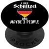 Schnitzel Apparel & German Clothing Mi piace Schnitzel e forse 3 Persone Funny Schnitzel tedesco PopSockets PopGrip Adesivo