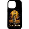Retro Console Gamer Funny Christian Humo Custodia per iPhone 15 Pro Max Gioco Pregare Gesù Divertente Gamer Meme Retro Video Gioco Umorismo