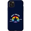 Rainbow design for LBGTQ Custodia per iPhone 11 Pro Max Gay Pride stella arcobaleno tolleranza amore rispetto CSD LBGTQ+