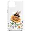 Beekeeping Beekeeper Gifts Custodia per iPhone 13 Sunflower Springtime Honey Bee Beekeeper
