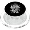 humor online social media introvert awkw Internet è un posto strano e pazzo per strani e pazzi PopSockets PopGrip per MagSafe