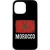 Moroccan Heritage Designs Custodia per iPhone 13 Pro Max Bandiera del Marocco Vintage Distressed Heritage Marocchino