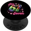 Maglietta Meme Divertente 67 Sei Sette 6 67 Sei Sette 6-7 Dolce Brainrot Italiano Meme Per Bambini PopSockets PopGrip Adesivo