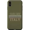 Italian born and Italy apparel Custodia per iPhone XS Max Retro Cagliari Italia