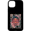 Japanese Aesthetic by Tokyo Waves Custodia per iPhone 15 Plus Hannya Oni Mask Devil Yokai - Maschera giapponese con tatuaggio demone