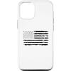 Novelty July 4th Tees Custodia per iPhone 12/12 Pro Bandiera USA monocromatica invecchiata