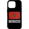 Moroccan Heritage Designs Custodia per iPhone 16 Pro Bandiera del Marocco Vintage Distressed Heritage Marocchino