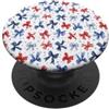 Cute Bows And Ribbons Stars Fiocchi blu nastri rossi stelle e pois estate PopSockets PopGrip Adesivo