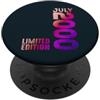 Birth Since Month Of July Retro Vintage Anno 2000 Mese Di Luglio 2000 Retro 2000 Vintage 2000 PopSockets PopGrip Adesivo