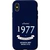fußball soccer USA design Custodia per iPhone X/XS 1977 scritta compleanno anniversario regalo 50° umorismo ironia