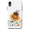 Beekeeping Beekeeper Gifts Custodia per iPhone XR Sunflower Springtime Honey Bee Beekeeper