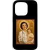 St. Gianna Beretta Molla Icon Custodia per iPhone 15 Pro Elegante Icona Cattolica di Santa Gianna Beretta Molla