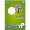 Staufen 040780001 - Quaderno Green, rigatura 1, DIN A5, 16 fogli, 90 g/m², 5/5/5 mm, 1 pezzo